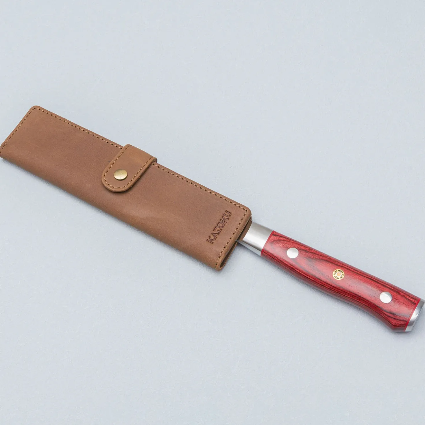 Kazoku Leren Mesbeschermer 12 cm