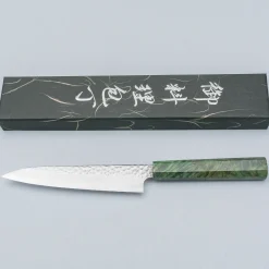 Kazoku Uteki Burlwood Green Petty 15 cm