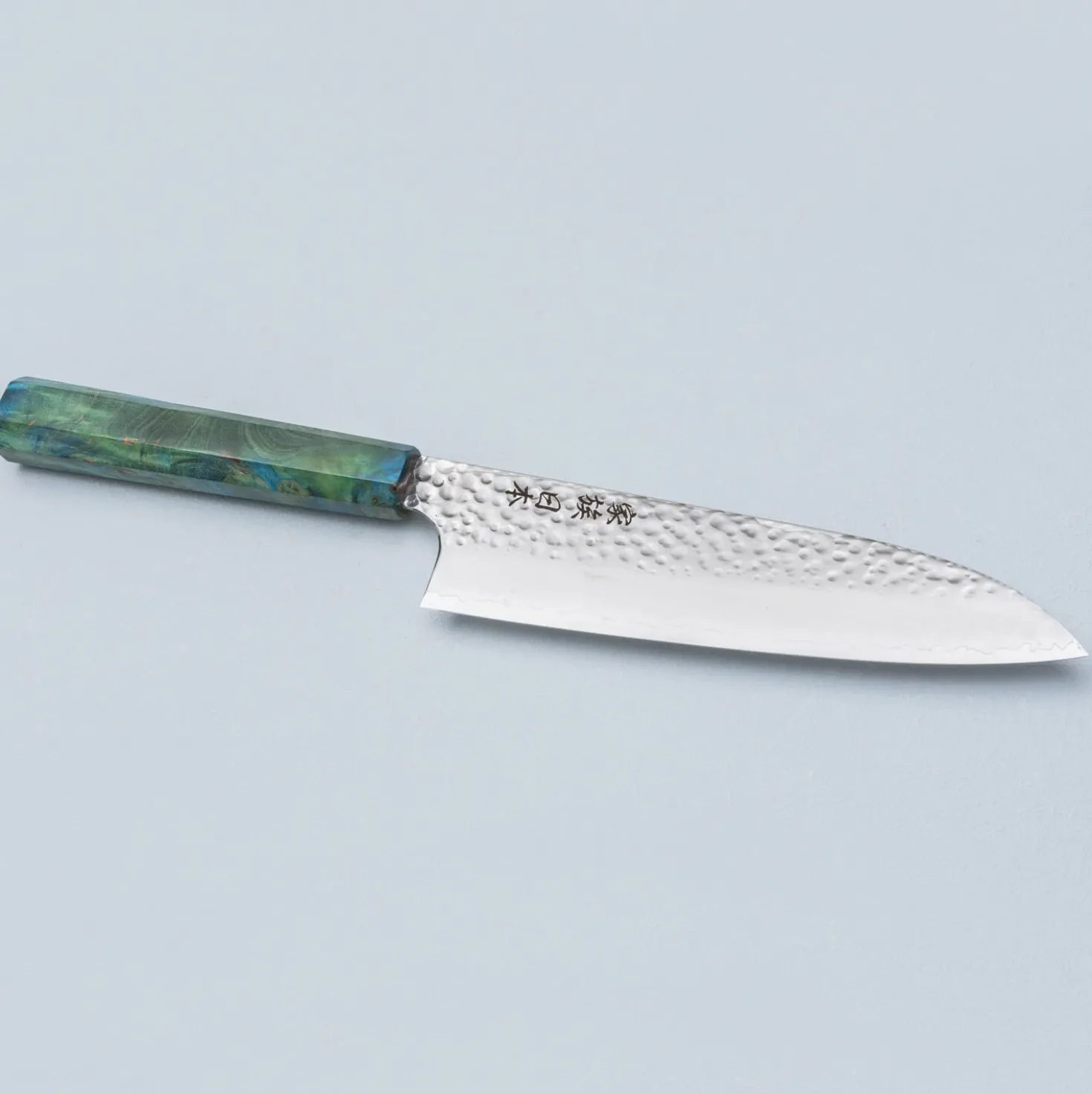 Kazoku Uteki Burlwood Green Santoku
