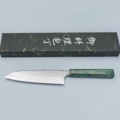 Kazoku Uteki Burlwood Green Santoku