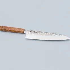 Kazoku Uteki Burlwood Yellow Gyuto 21 cm