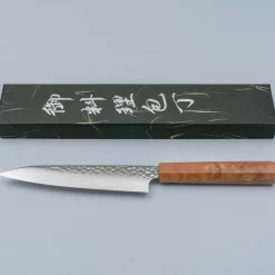 Kazoku Uteki Burlwood Yellow Petty 15 cm