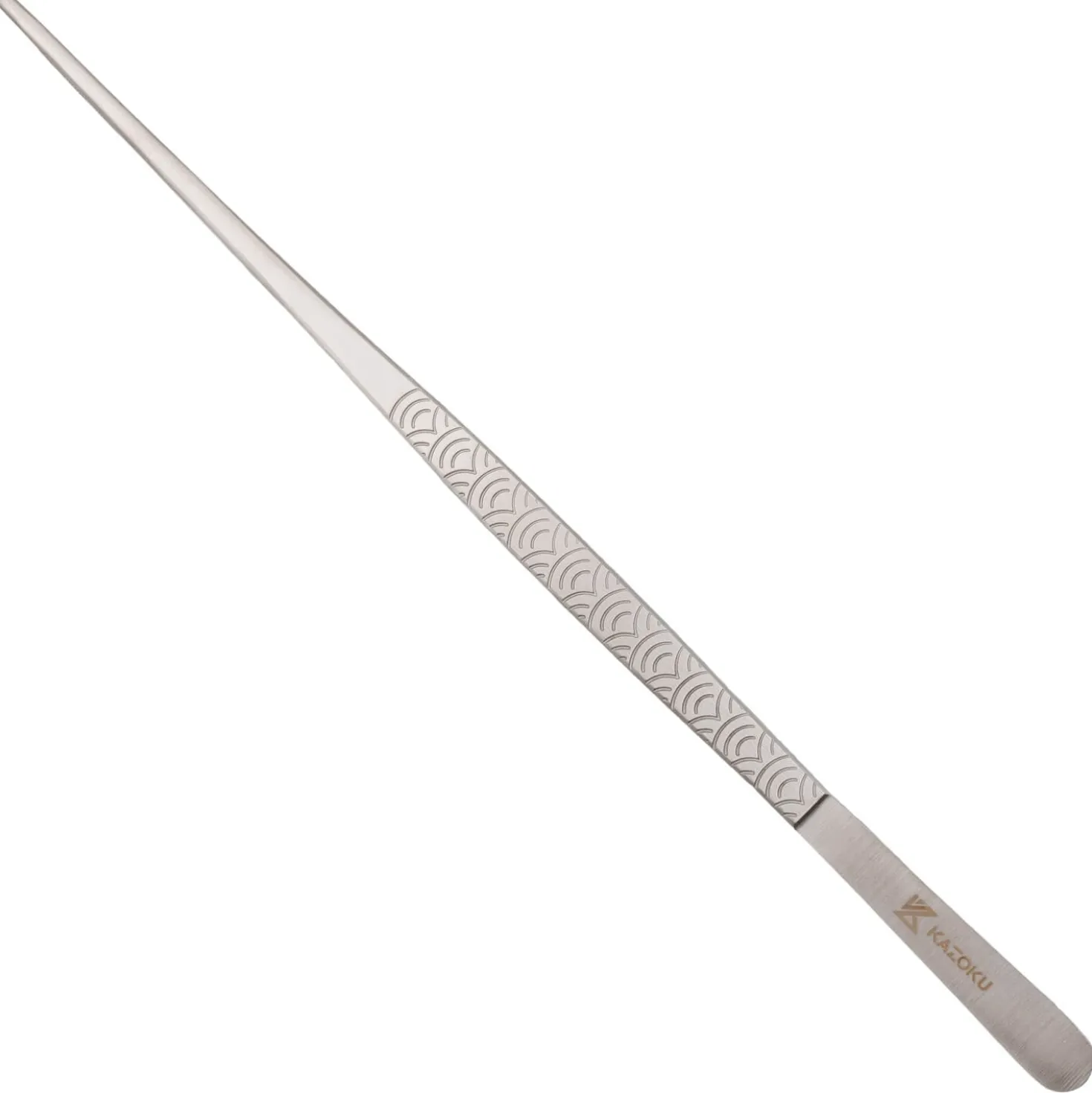 Kazoku Vleespincet Waves Grijs 30 cm