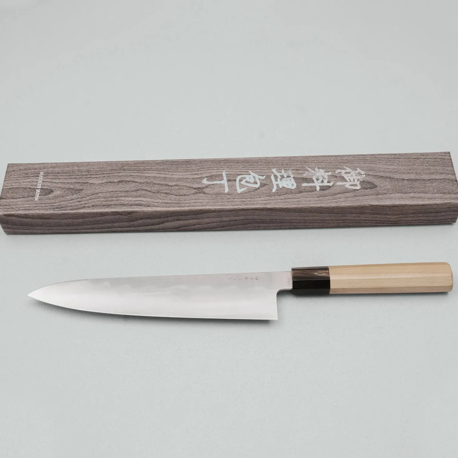 Kazoku X Nakagawa Satoshi Aogami #2 Honyaki Mirror Finished Gyuto 240