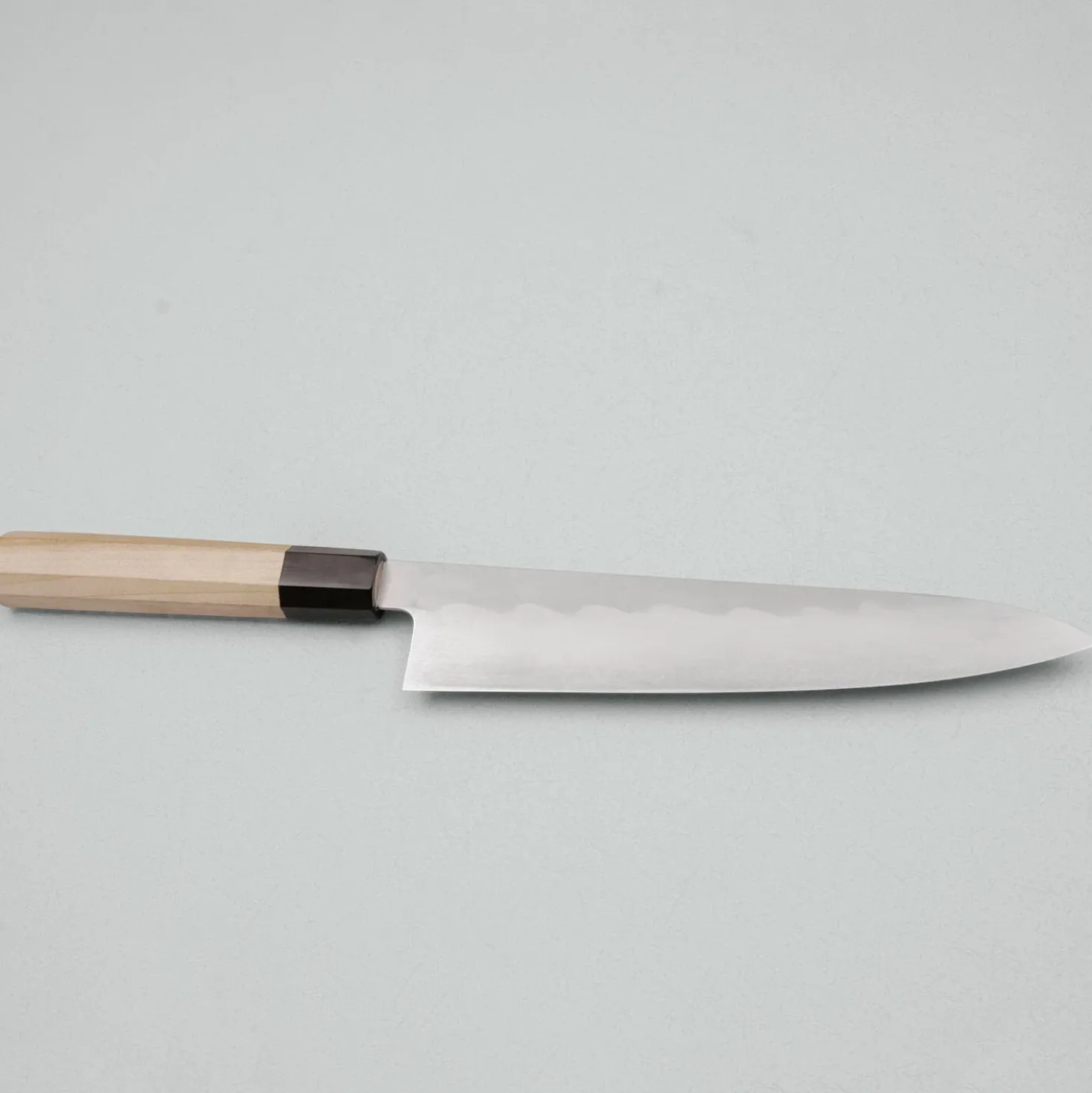 Kazoku X Nakagawa Satoshi Aogami #2 Honyaki Mirror Finished Gyuto 240