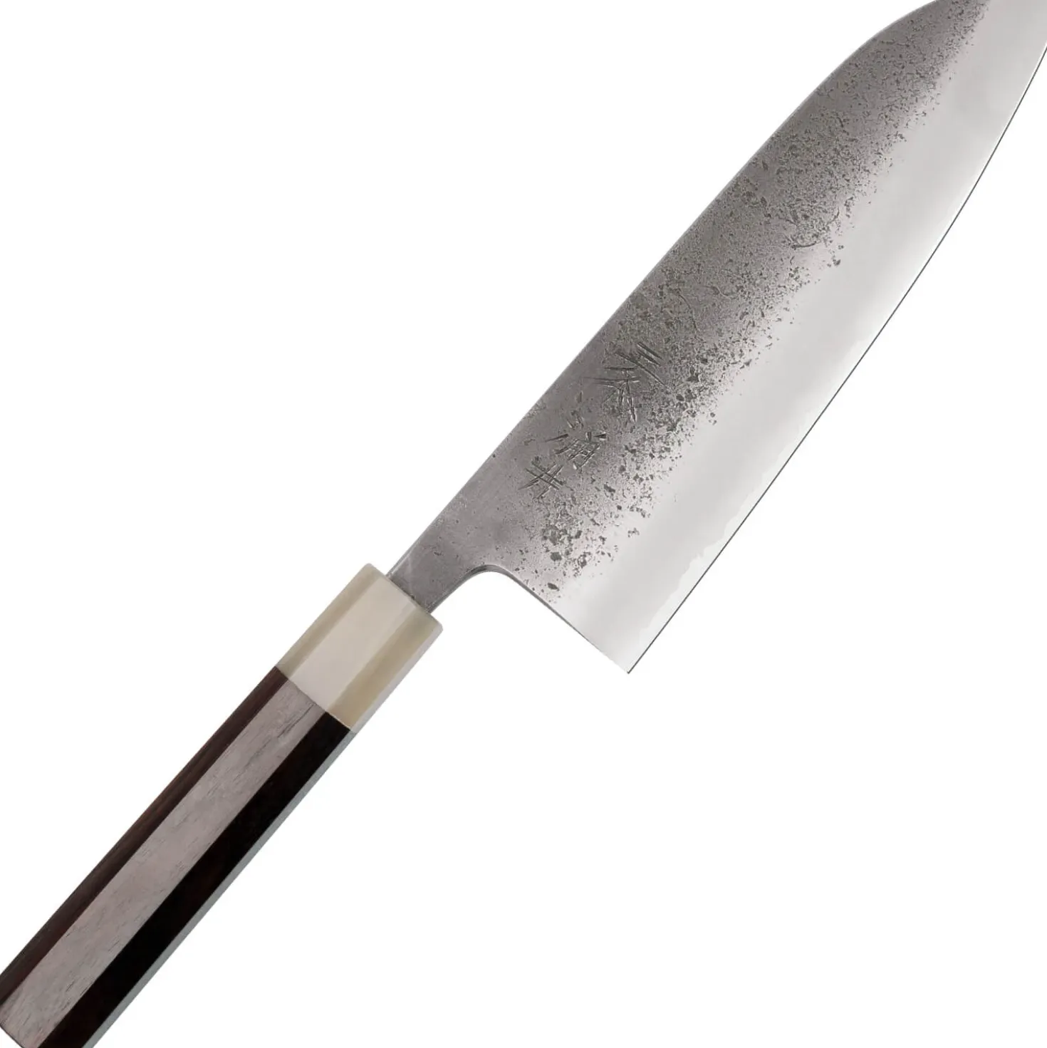 Kazoku x Wakui Kurouchi Shirogami #2 Santoku 18 cm