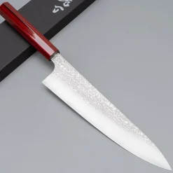Kei Kobayashi SG-2 Damast Red Gyuto 24 cm