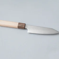 Kenshiro Hatono Ginsan Damast Maple Kiritsuke Petty 13.5 cm