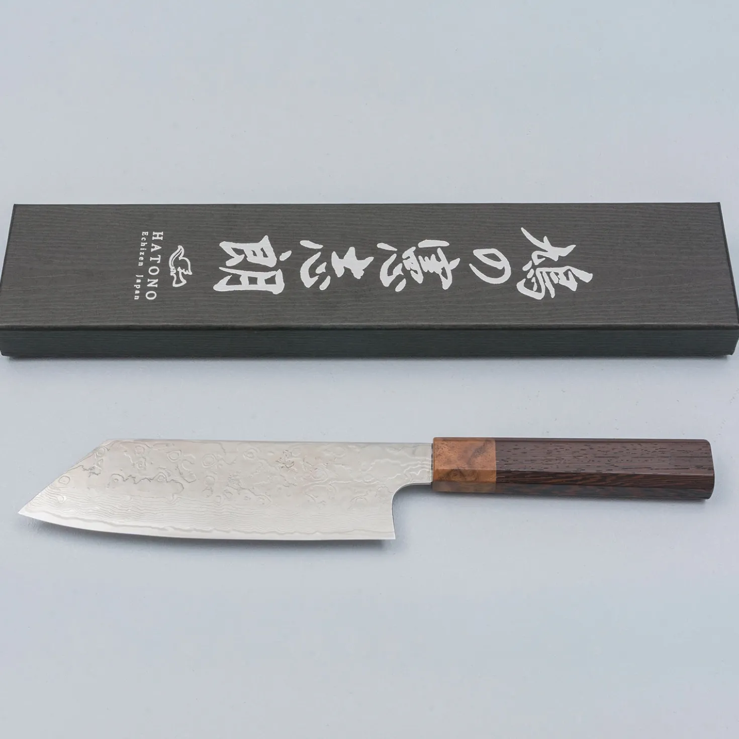 Kenshiro Hatono SG2 Damast Polished Wenge Bunka 18 cm