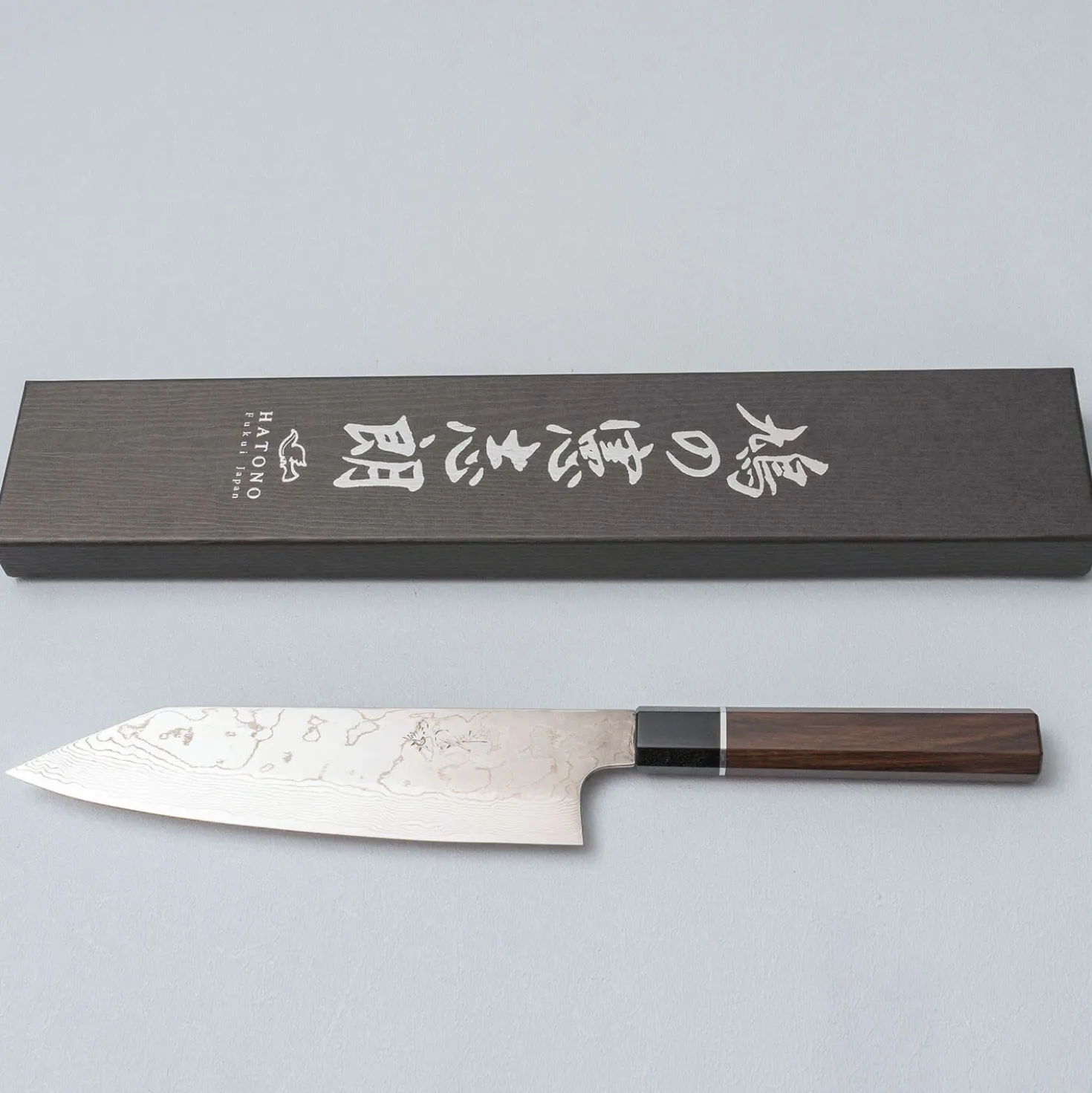 Kenshiro Hatono STRIX Damast Ebony Gyuto 21 cm