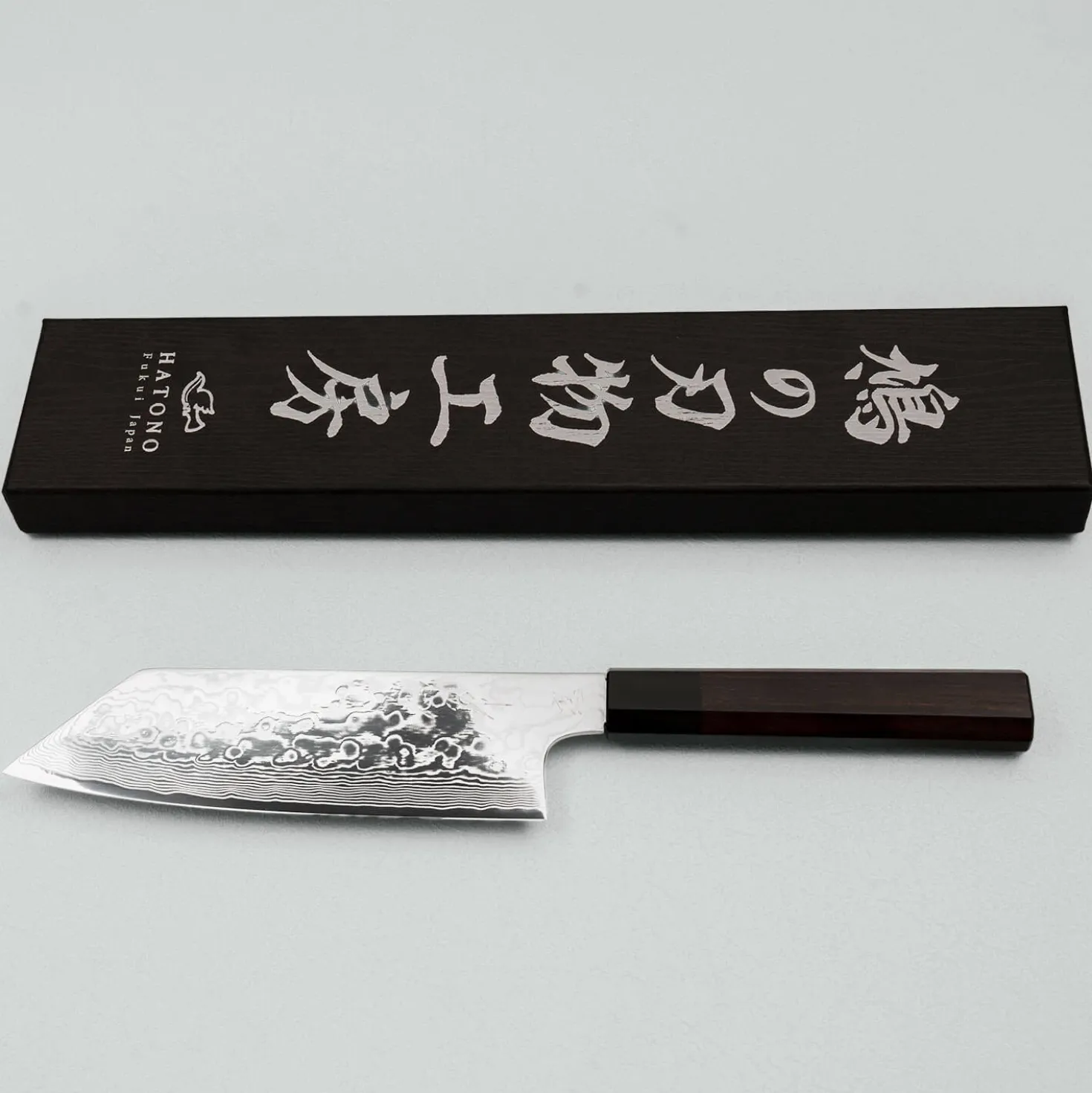 Kenshiro Hatono STRIX Damast Walnut Bunka 18 cm