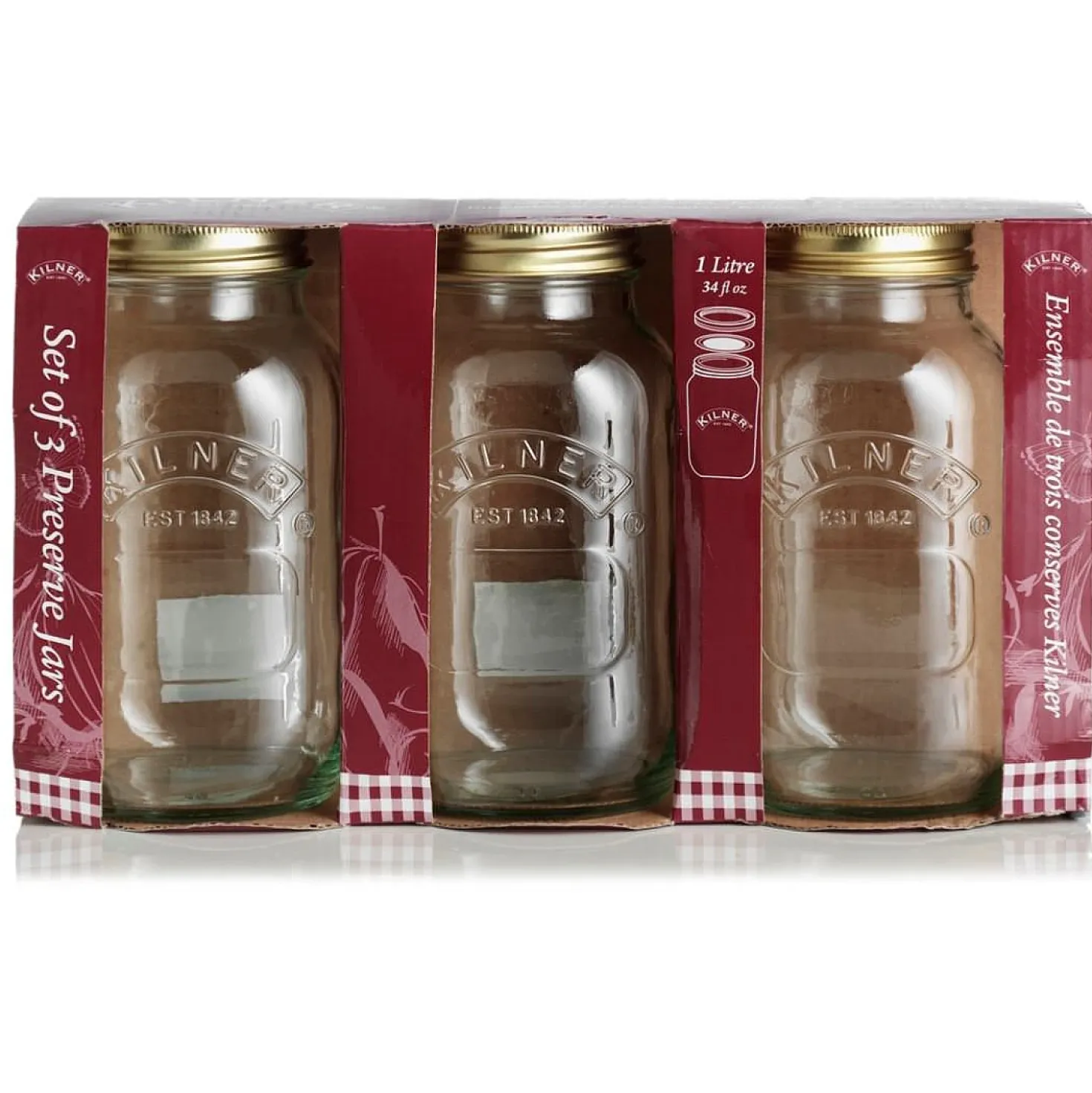 Kilner Voorraadpot 3 Stuks (1000ml)