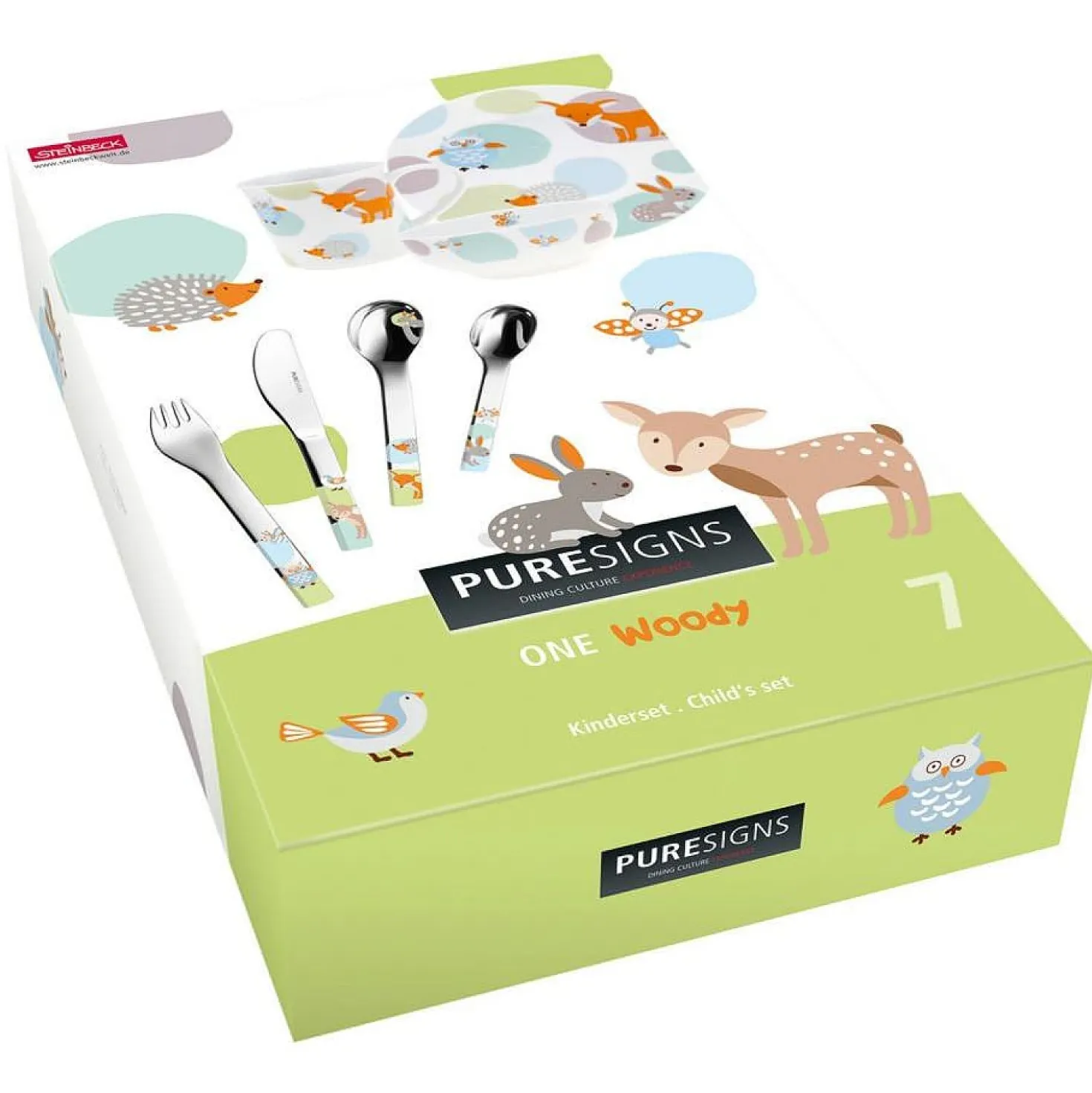 Kinderbestek One Woody 7-delig