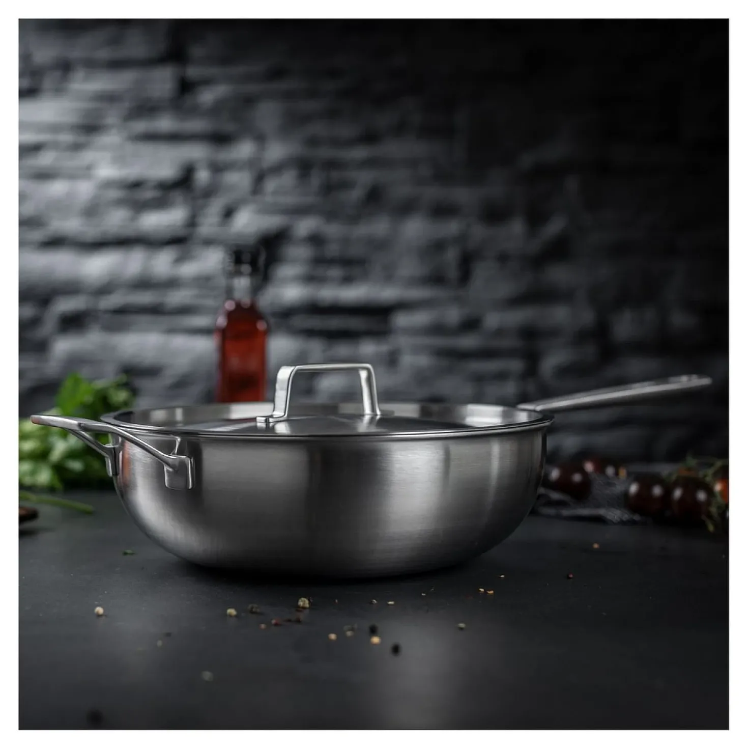 Kuhn Rikon Culinary Fiveply Wok Met Deksel 28 cm