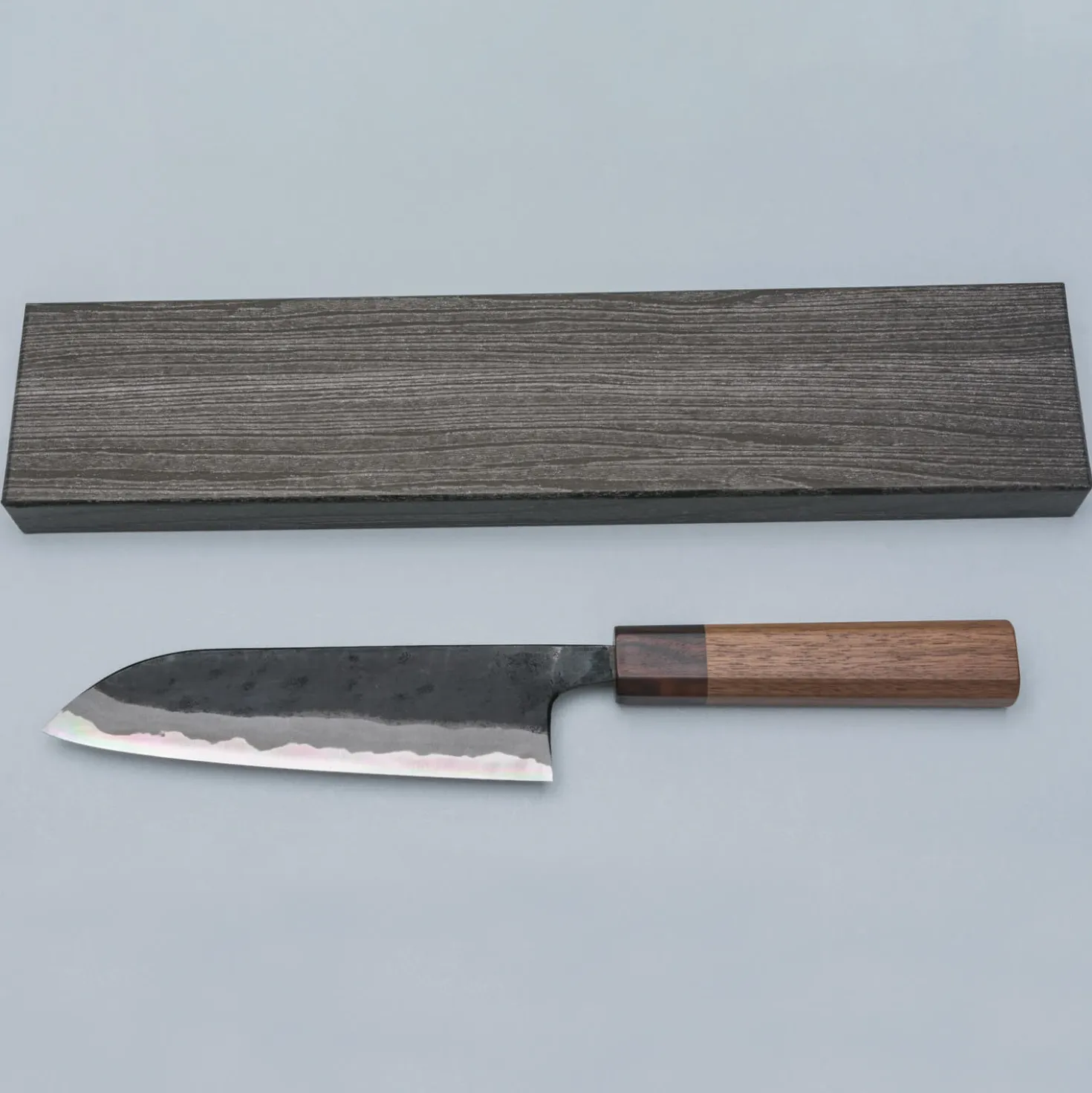 Kyohei Aogami Walnut Santoku 16.5 cm