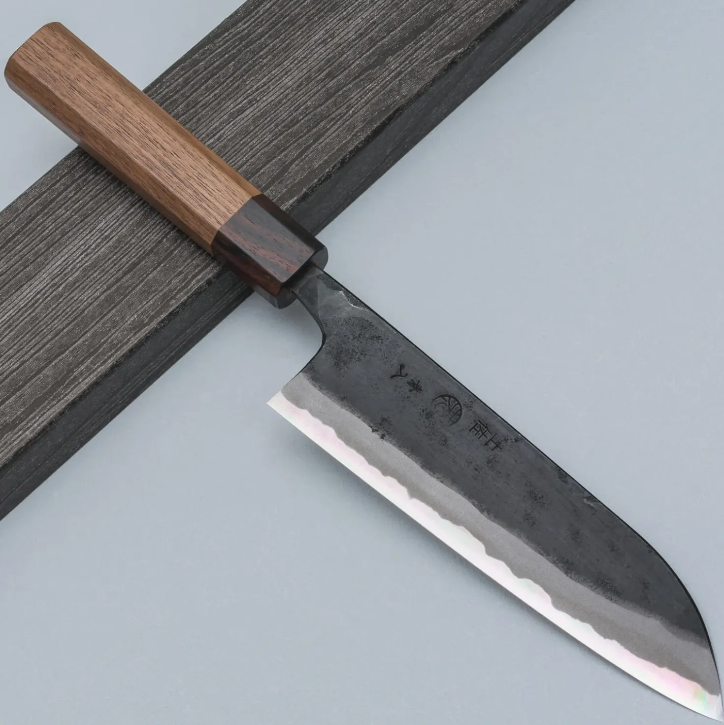Kyohei Aogami Walnut Santoku 16.5 cm
