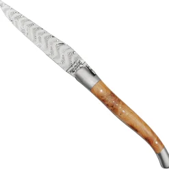 Laguiole en Aubrac Balbach Damast Zakmes Jeneverbes 12 cm