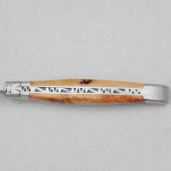 Laguiole en Aubrac Balbach Damast Zakmes Jeneverbes 12 cm