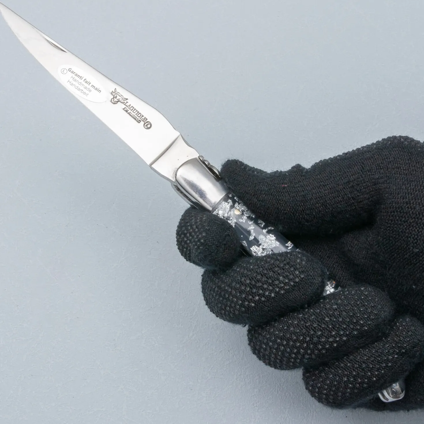 Laguiole en Aubrac Classic Zakmes Silver Glitter 12 cm