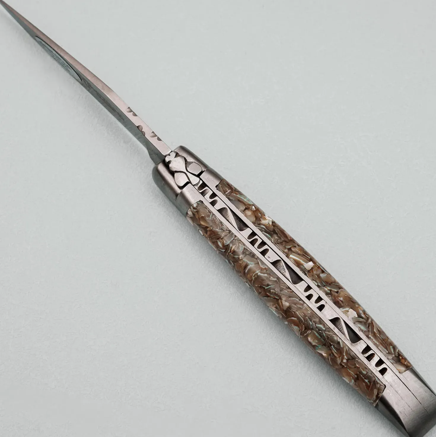 Laguiole en Aubrac Classic Zakmes Mosselschelp 10 cm