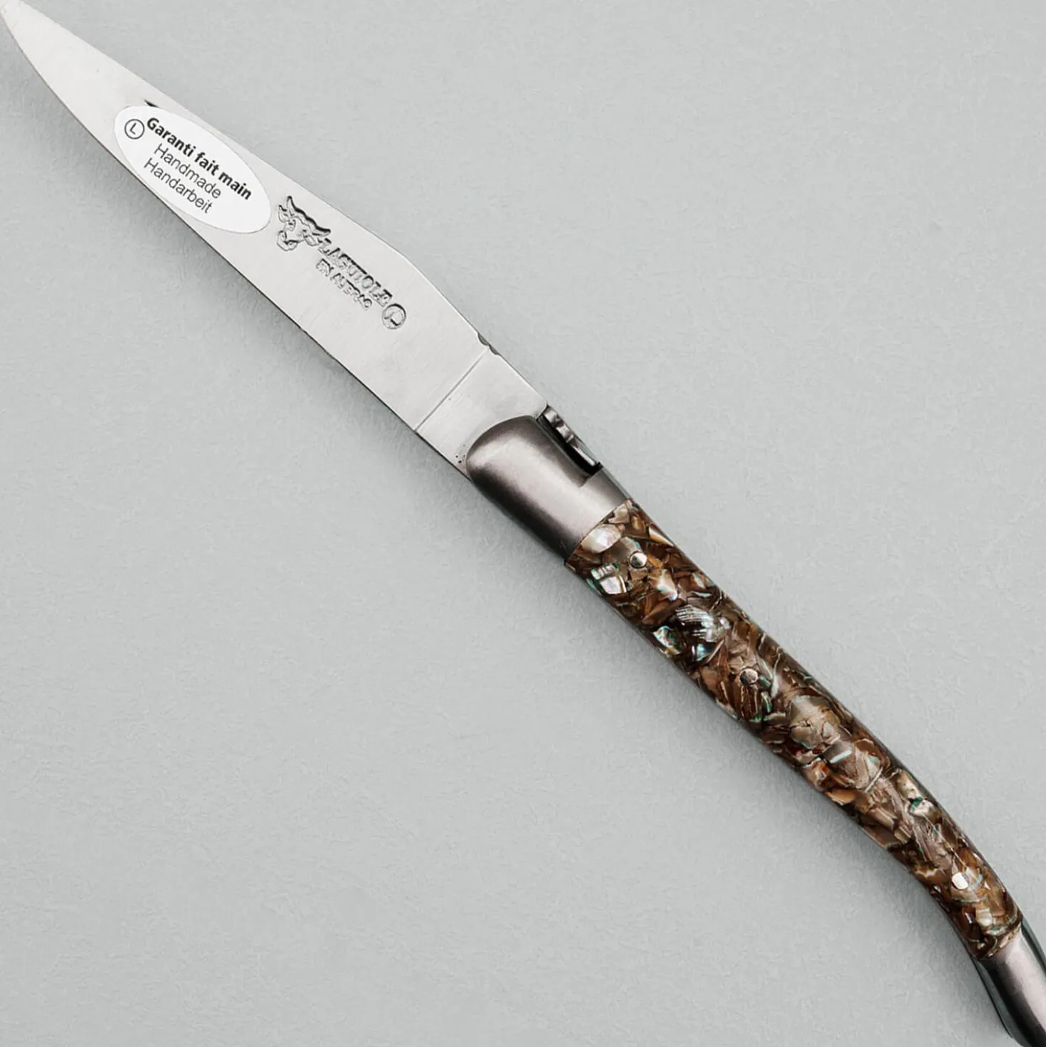 Laguiole en Aubrac Classic Zakmes Mosselschelp 10 cm