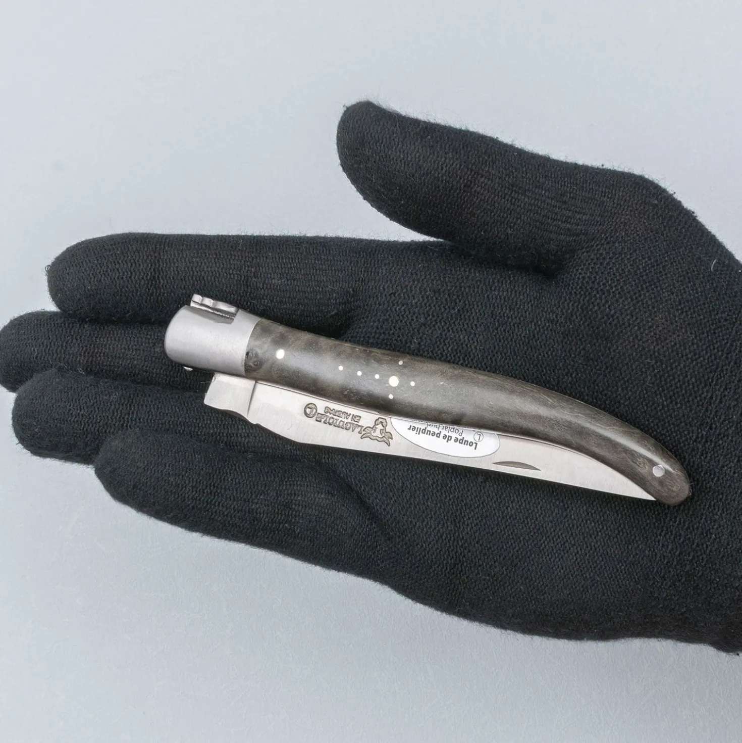 Laguiole en Aubrac Classic Zakmes Donker Populier 12 cm