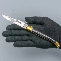 Laguiole en Aubrac Classic Zakmes Hoorn Zwart 12 cm