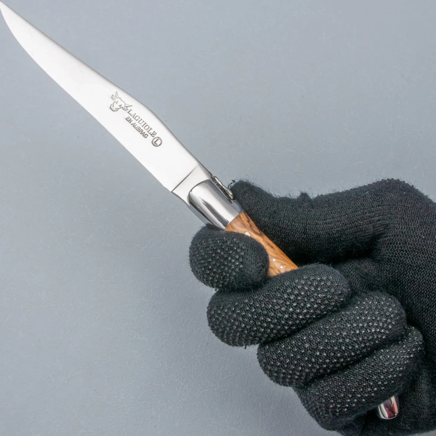 Laguiole en Aubrac Classic Zakmes Olijfhout 12 cm