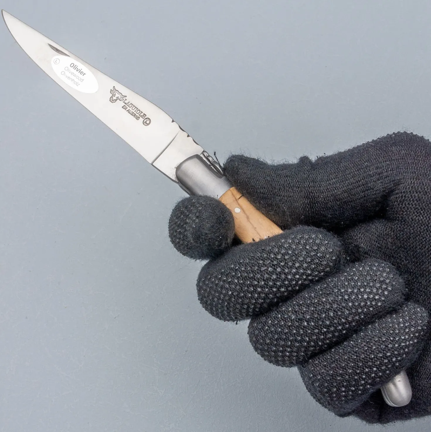 Laguiole en Aubrac Classic Zakmes Olijfhout 12 cm