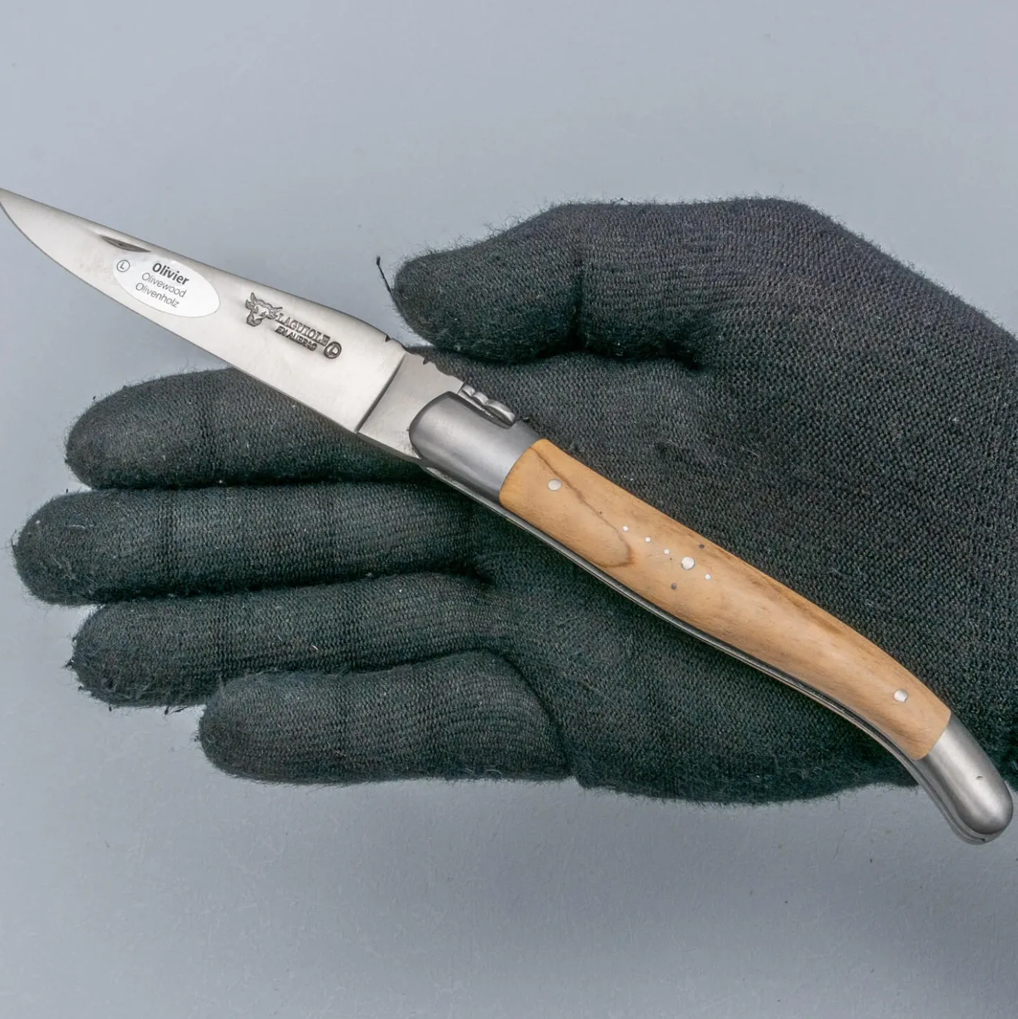 Laguiole en Aubrac Classic Zakmes Olijfhout 12 cm