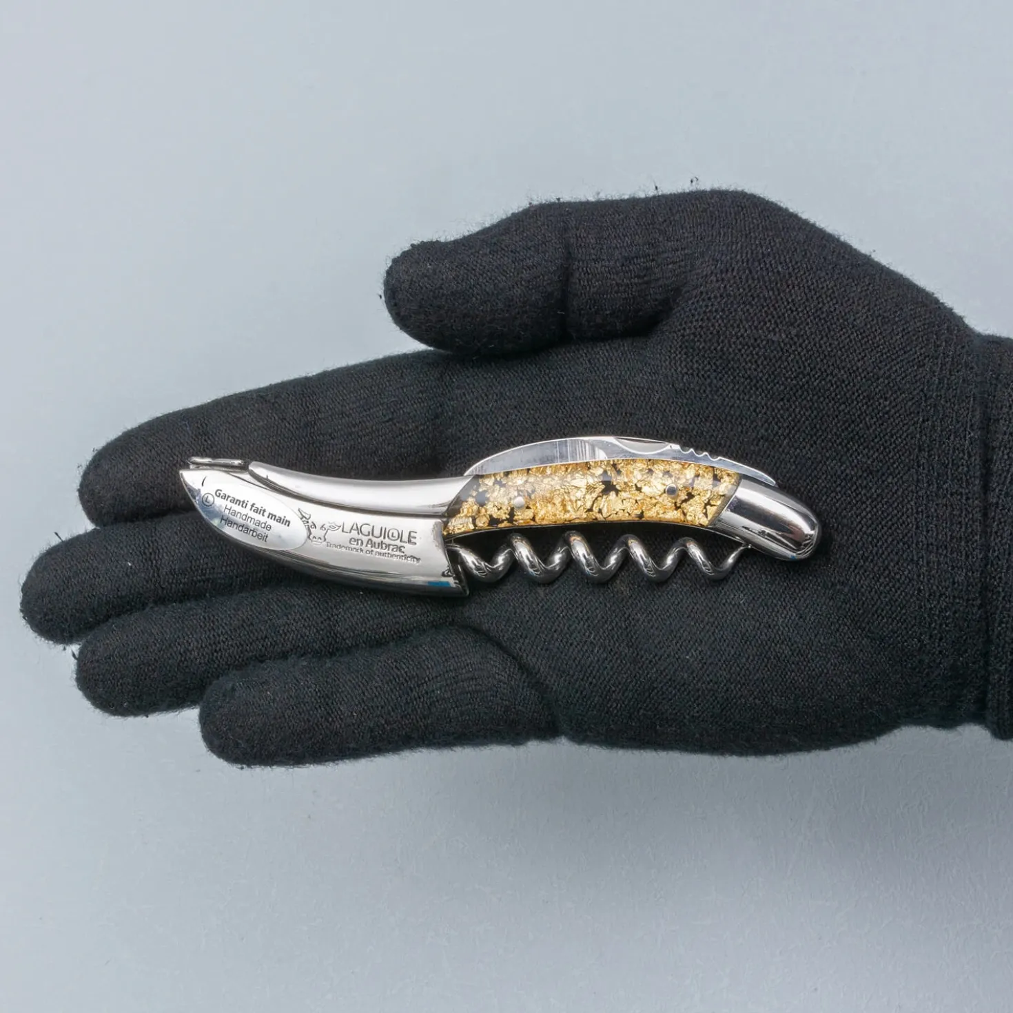 Laguiole en Aubrac Kelnersmes Gouden Vlokken