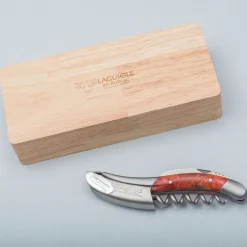 Laguiole en Aubrac Kelnersmes Red Poplar Burl