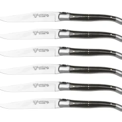 Laguiole en Aubrac Steakmessenset Buffelhoorn 6 delig