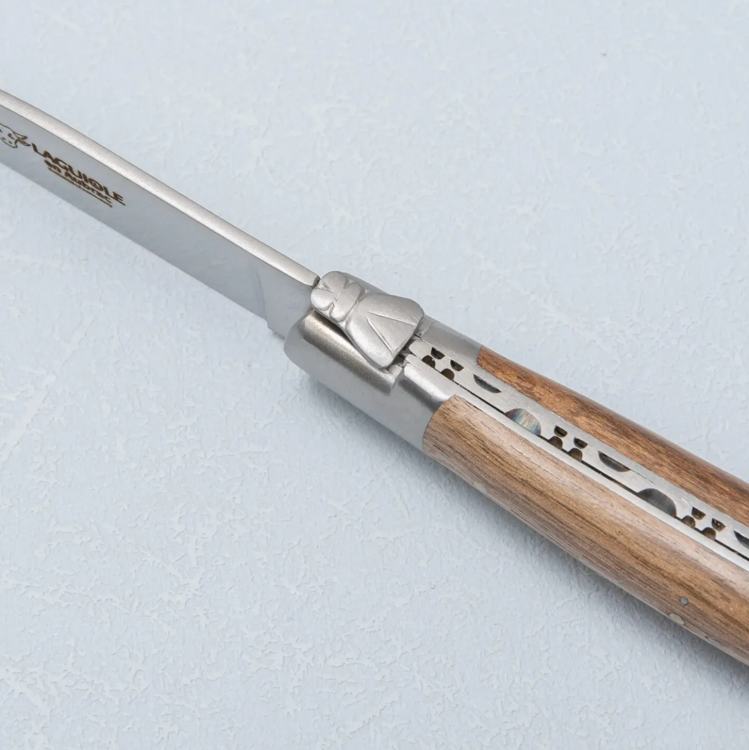 Laguiole en Aubrac Steakmessenset Walnoot 4 delig