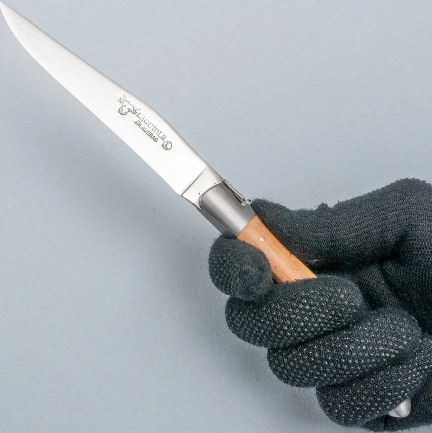 Laguiole en Aubrac Steakmessenset Olijf 2 delig