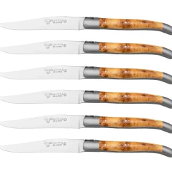 Laguiole en Aubrac Steakmessenset Jeneverbes 6 delig