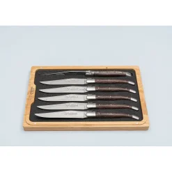 Laguiole en Aubrac Steakmessenset Frene 6 delig