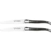Laguiole en Aubrac Steakmessenset Buffelhoorn 2 delig
