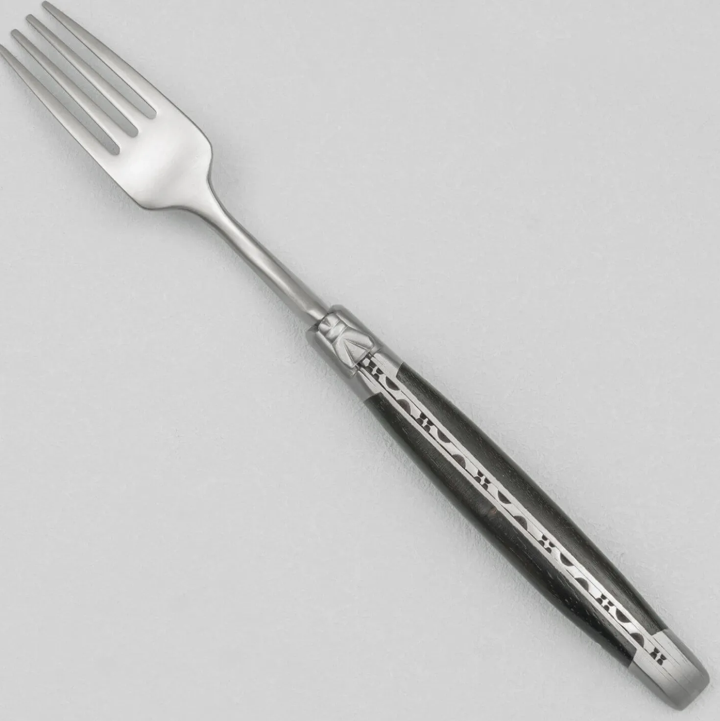 Laguiole en Aubrac Steakmessen en vorkenset Ebbenhout 4 delig