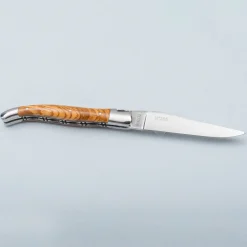 Laguiole en Aubrac Zakmes Double Plated Olive Burl 12 cm