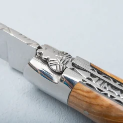 Laguiole en Aubrac Zakmes Double Plated Olive Burl 12 cm