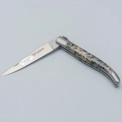 Laguiole en Aubrac Zakmes Double Plated Black Lava Stone 12 cm