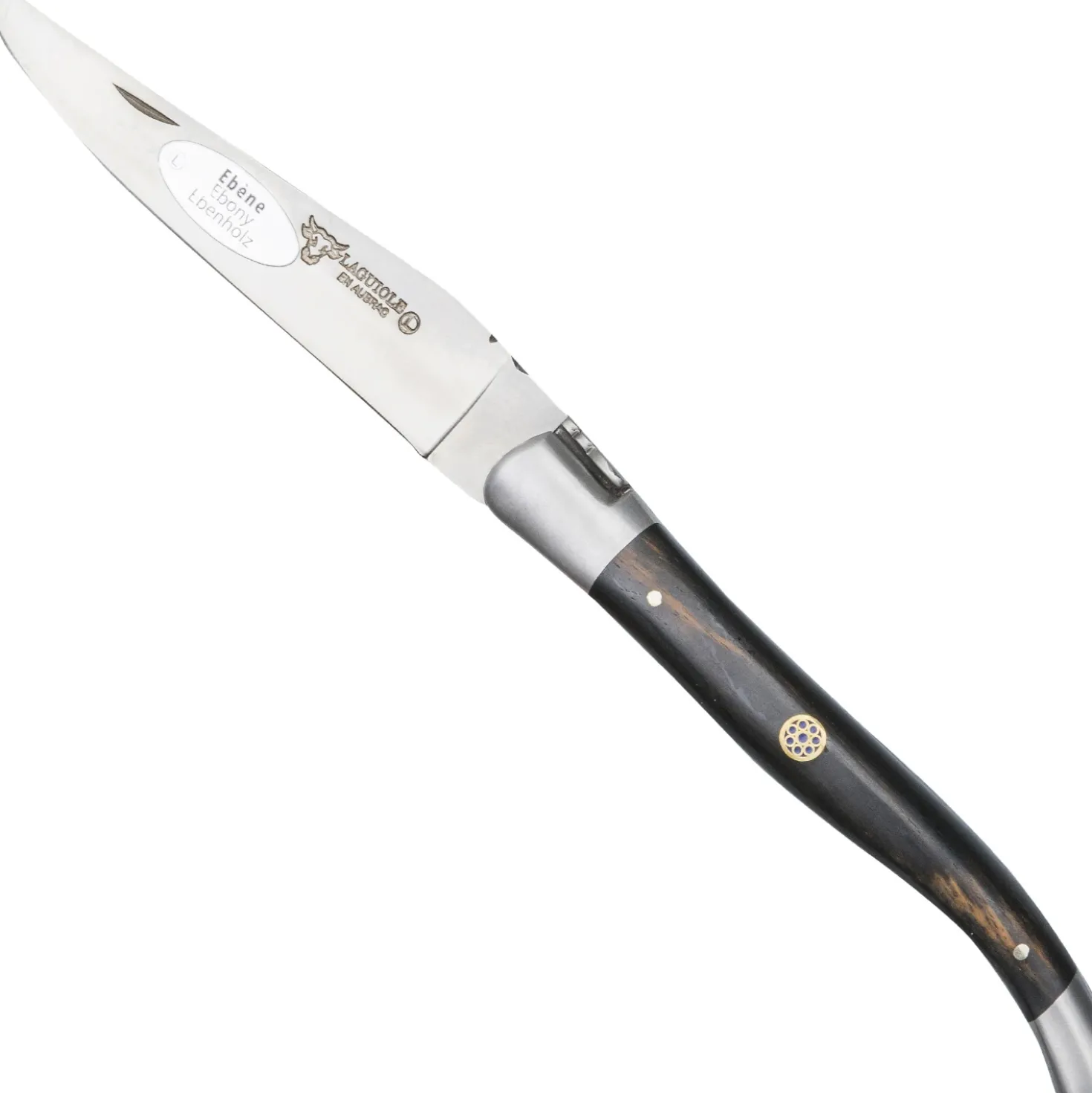Laguiole en Aubrac Zakmes Ebony Mosaic Blue 12 cm