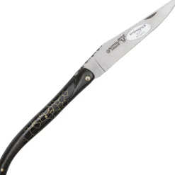 Laguiole en Aubrac Zakmes Ebony Onyx Inlay Deluxe 12 cm