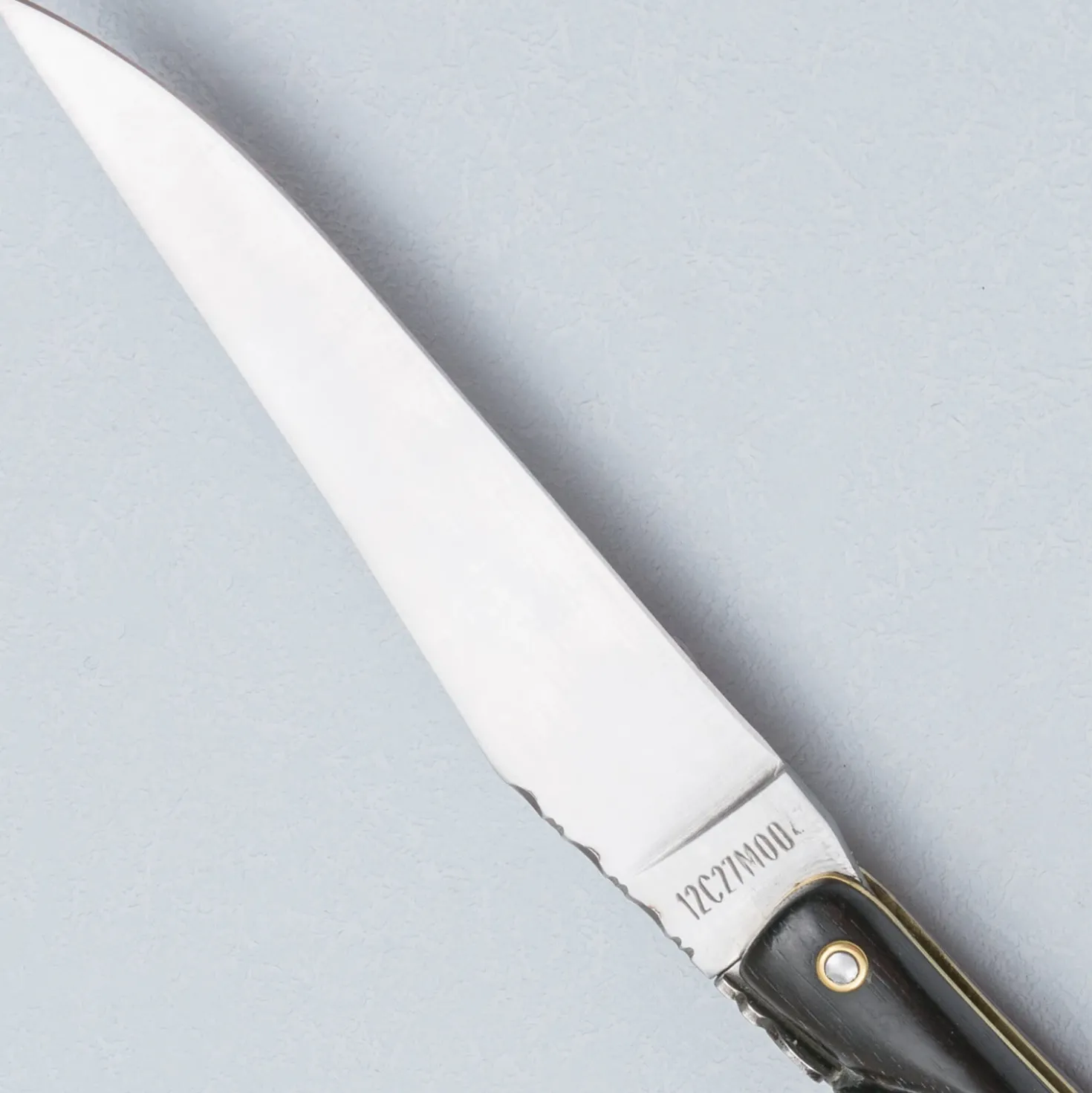 Laguiole en Aubrac Zakmes Ebony Onyx Inlay Deluxe 12 cm