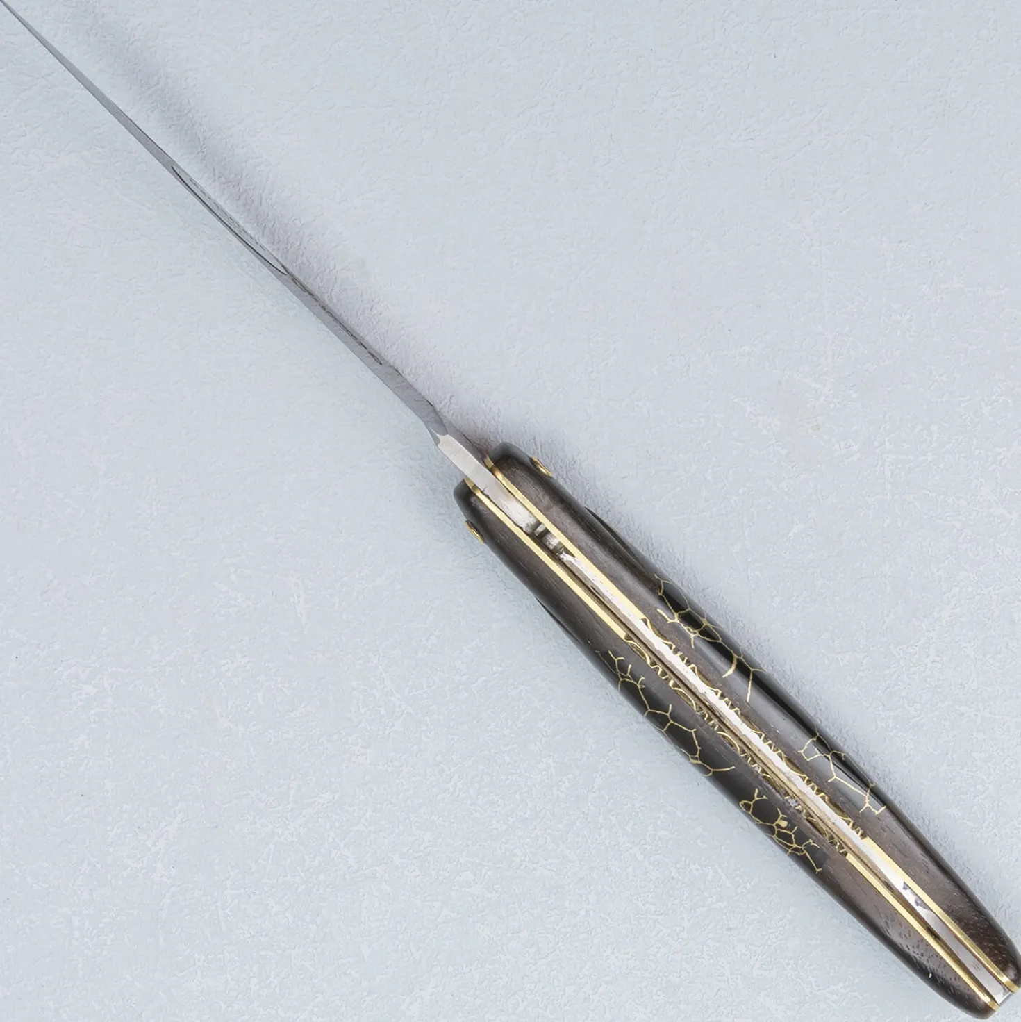 Laguiole en Aubrac Zakmes Ebony Onyx Inlay Deluxe 12 cm