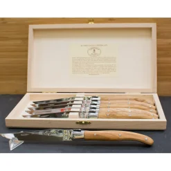Laguiole Steakmessen Jean Dubost Olijfhout