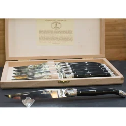 Laguiole Steakmessen Jean Dubost Zwart