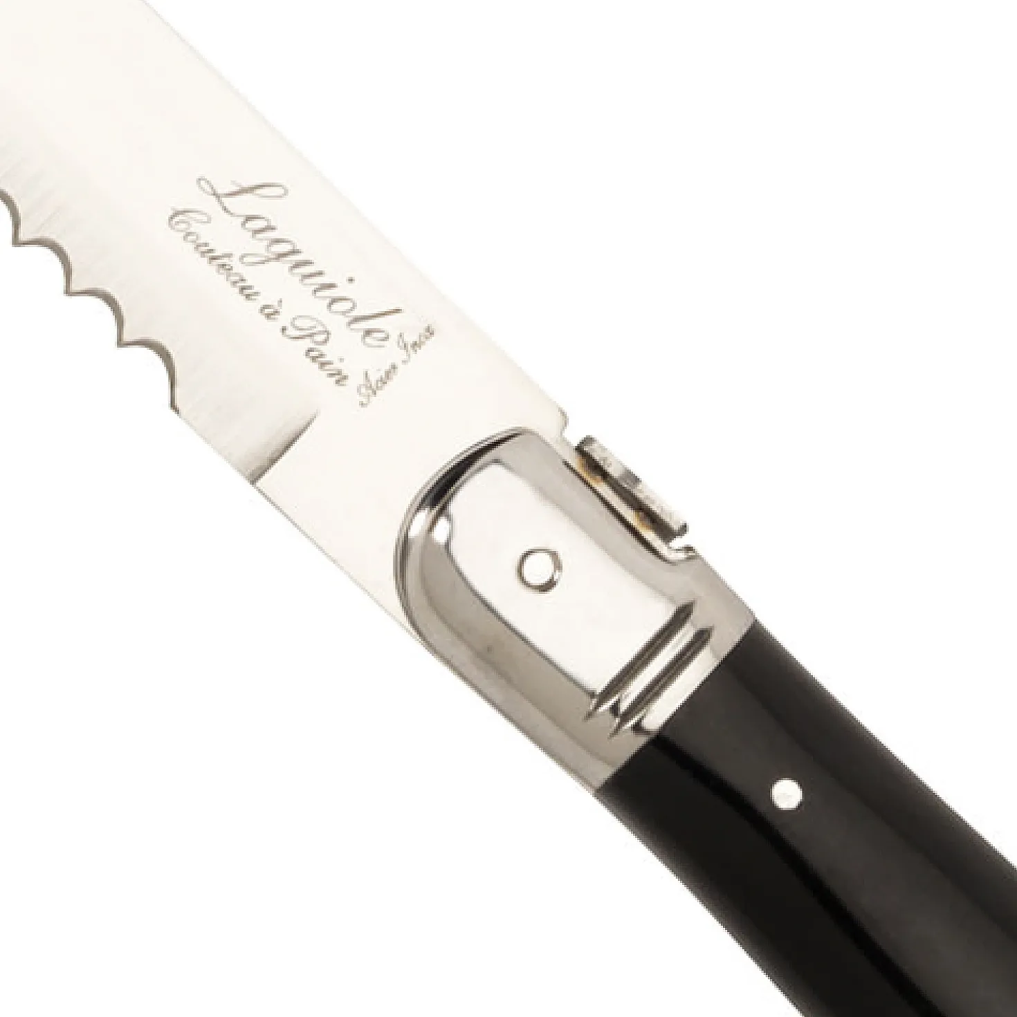 Laguiole Style de Vie Broodmes Zwart 20 cm