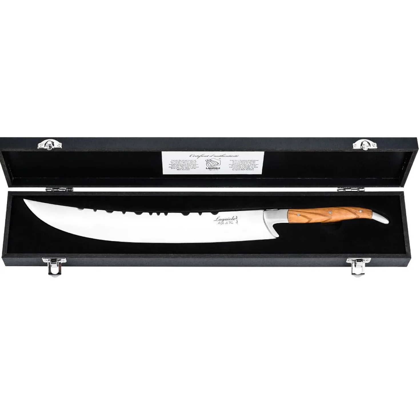 Laguiole Style de Vie Champagnesabel Olijfhout